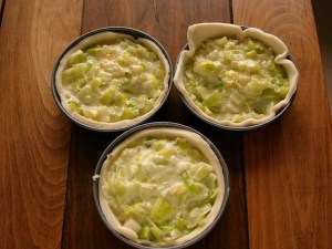 Lunch-sized Flamiches.