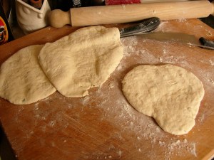 ...and rolled out, the only time they look flat.