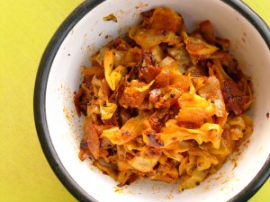 Spiced spring cabbage