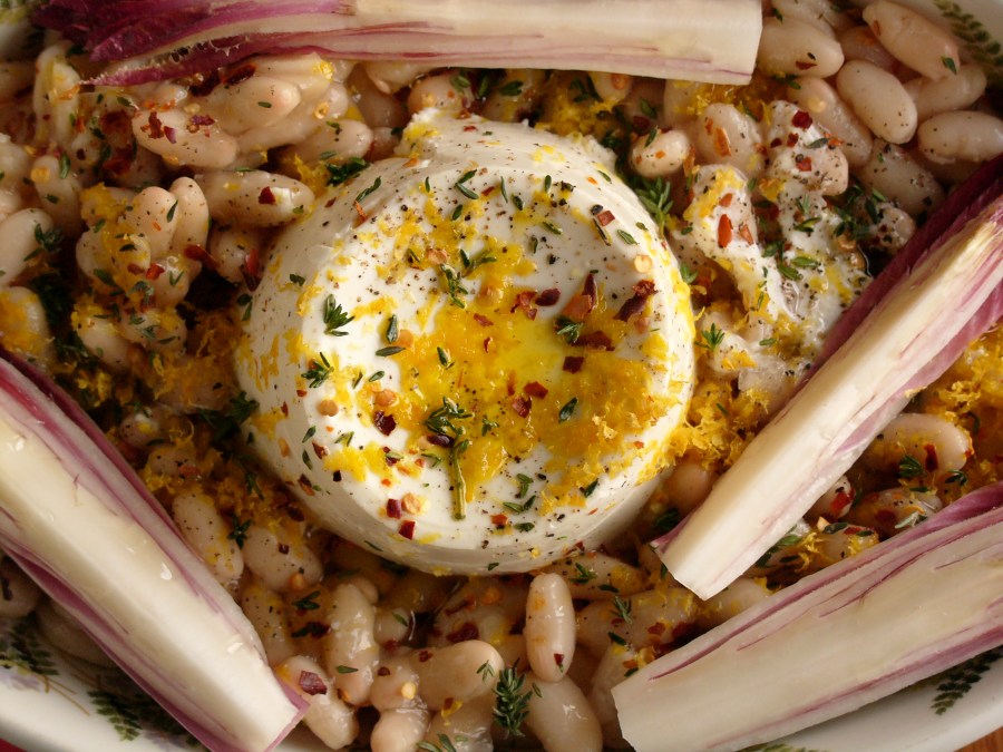 anna jones baked ricotta with chicory