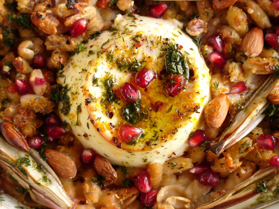 anna jones baked ricotta with chicory