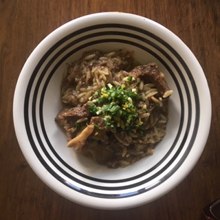 Gremolata, orzo, oxtail